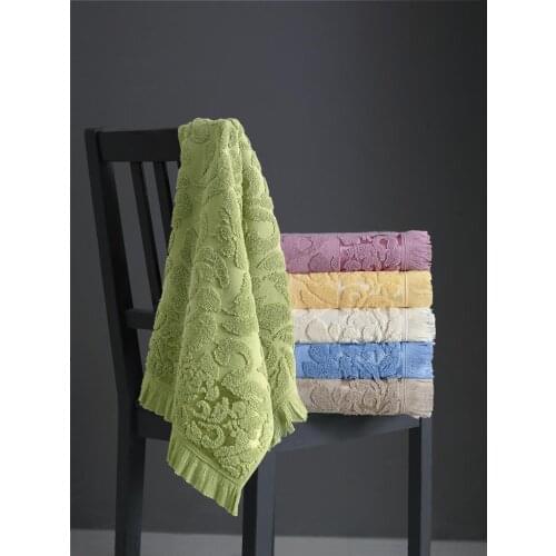 HIGH QUALITY 100% COTTON PALACE MODEL JACQUARD BATH TOWEL SET HAND TOWEL FACE TOWEL LACE TOWEL 6 PIECES 50X90 CM