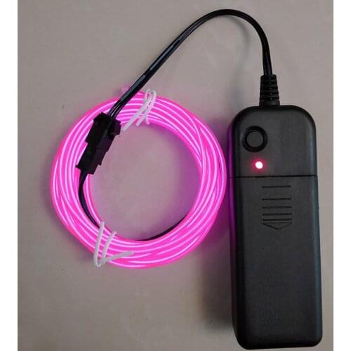 1m/3m/5M/10M Flexible Neon Light Glow EL Wire Rope tape Cable Strip LED Neon Lights Shoes Clothing Car waterproof led strip New