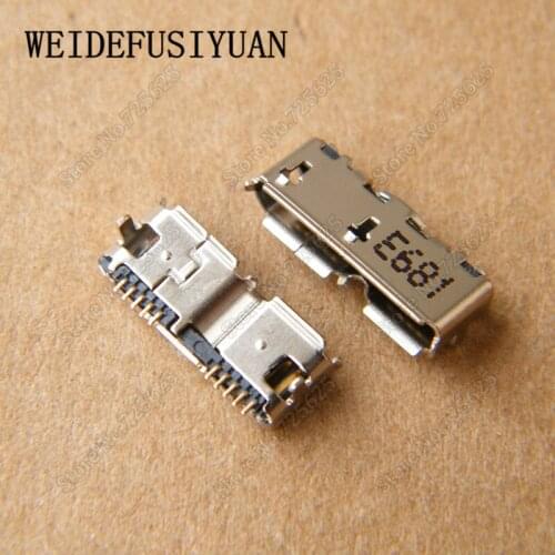 10pcs USB 3.0 SMD SMT B Type Female Micro Conector 10pin DC Power Jack for Mobile hard disk