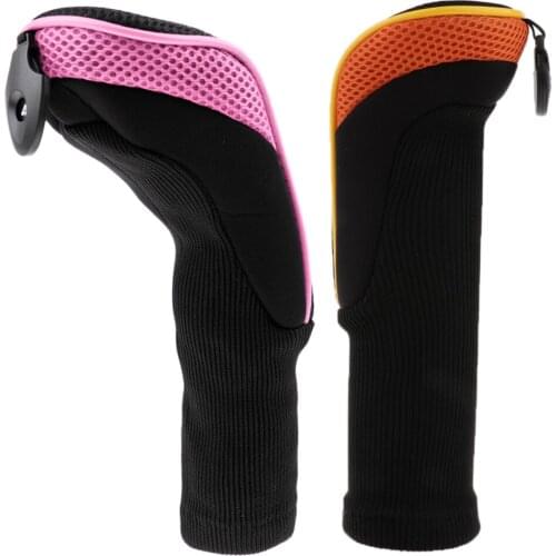 2 Pieces Golf Hybrid UT Club Head Sleeve Headcover & Nummber Tag 3 4 5 7 X