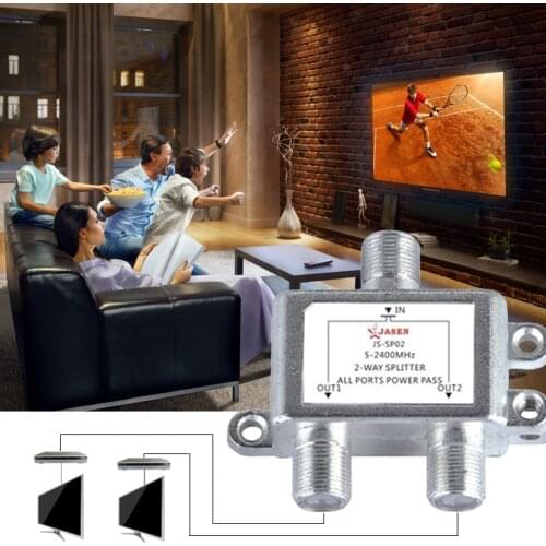 2 In 1 Dual-use 2 Way Port TV Signal Satellite Sat Coaxial Diplexer Combiner Splitter Combiners Cable Switch Switcher