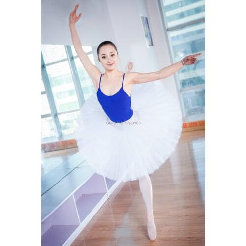 Adult Ballet Half Tutu Girls Classroom Dancewear Child White/Black/Pink/Red Dance Tutu Skirt For Training AT1005