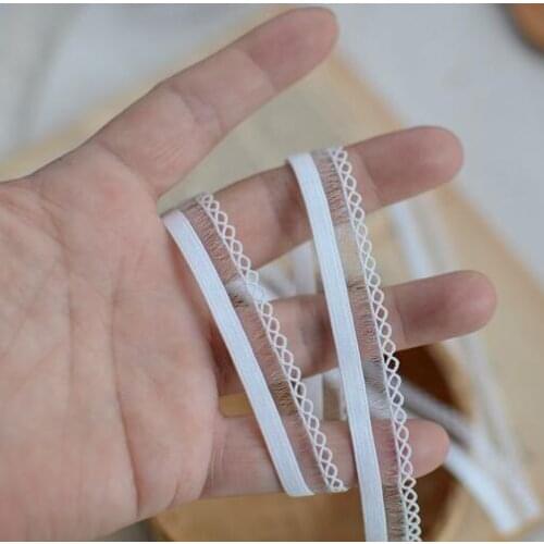 10 Meters 15mm Stretchy Lace Patchwork Material Handcrafted Sewing Crafts Lace Hot Sale Polyester Elastic Crocheted Lace Trim