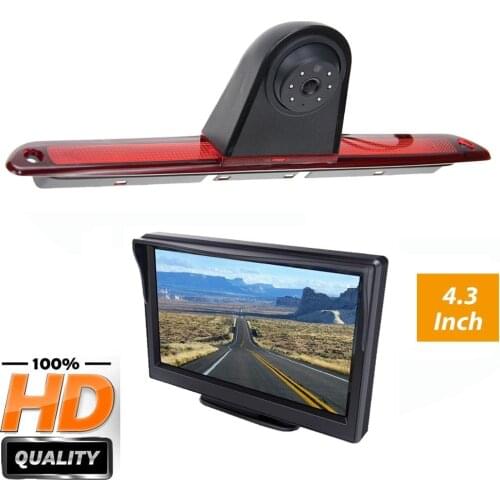 Freezzmi HD Car Brake Light Rear View Backup Parking Camera for MB Sprinter W906 VW Crafter +4.3 inch TFT Monitor Display Kit