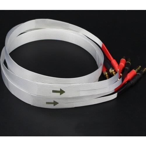Hi-End Hifi Nordost silver plated cable Blue Wgite Heven king snake Gold Plated Banana plug interconnect cable