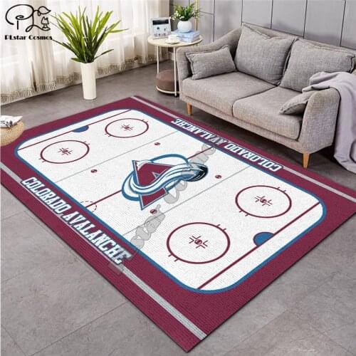 Ice hockey carpet Anti-Skid Area Floor Mat 3D Rug Non-slip Mat Dining Room Living Room Soft Bedroom Mat Carpet style-01