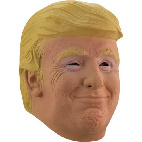 Trump Latex Animal Full Head Face Human Mask for Mask Festival Halloween Easter Costume