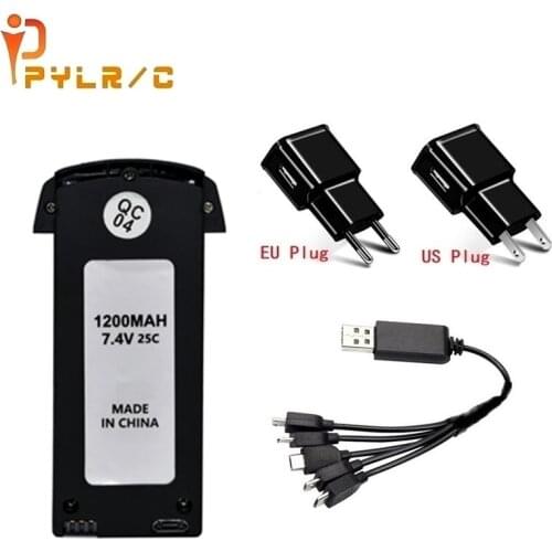 7.4V1200mAh Lipo Battery For S20/H78G Drone RC Quadcopter Spare Parts for S20/H78G 7.4v Rechargeable Battery with USB charger