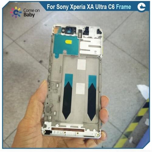 Best quality For Sony Xperia XA Ultra C6 F3215/16/12 F3211 LCD Front Bezel Frame Middle Housing Plate Repair Parts Replacement