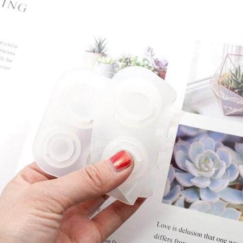 New 1Pcs Crystal Epoxy Pendant Bracelet Resin Molds Curved Face Ring Jewelry Silicone Mold DIY Handmade Mold Crafts Making Tools