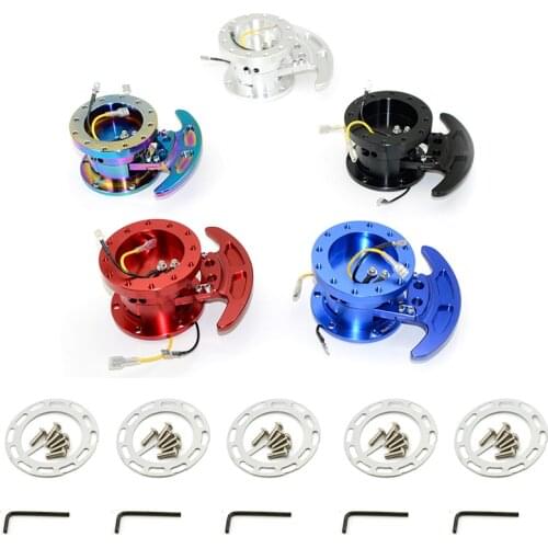 New High WORKS BELL Tilt Racing Steering Wheel Quick Release Hub Kit Adapter Body Removable Snap Off Boss Kit With Logo WK-ST02