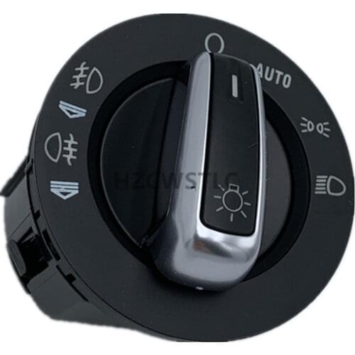 Free Shipping For Audi A6 S6 C6 RS6 Allroad Q7 Chrome Headlight Switch Control Fog Light Switch 4FD941531A 4F1941531E