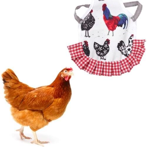 Adjustable Pet Clothes Hen Apron Poultry Hen Saddle Apron Feather Protection Holder Chicken Duck Wings Back Protector Hen Dress