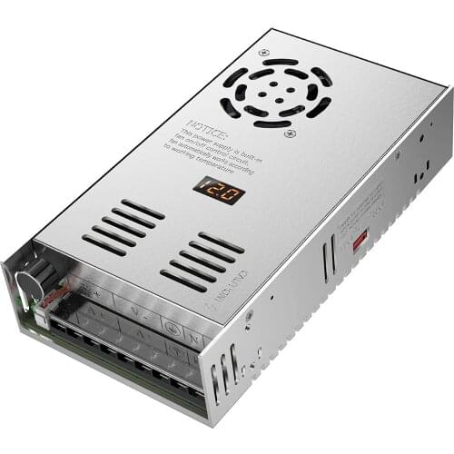 Adjustable DC Power Voltage Converter AC 110V-220V to DC 0-24V Module Switching Power Supply Digital Display 480W Voltage