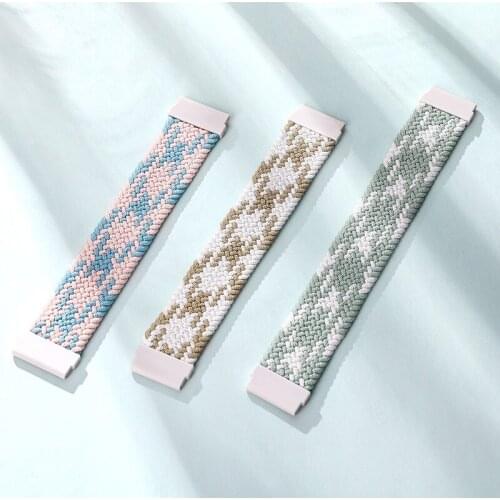 20mm Braided Solo Loop Band For Samsung Galaxy Watch 3 41mm Active 2 Gear S2 Sport Strap For Amazfit GTS GTR 42mm Huawei Watch