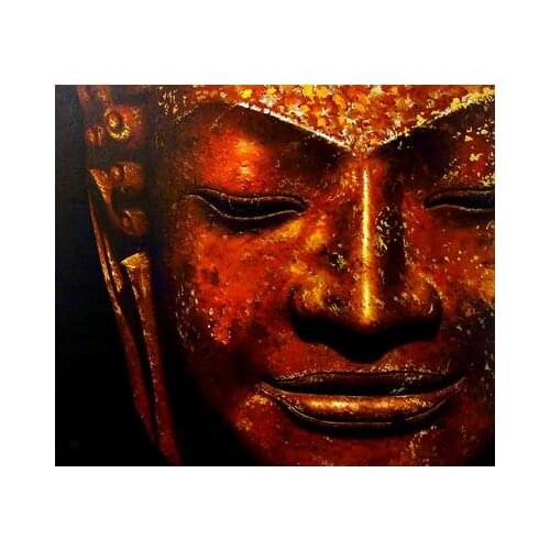 Handmade Buddha Mahapurusa oil painting -36 " HUGE hand painted painting # accept custom painting