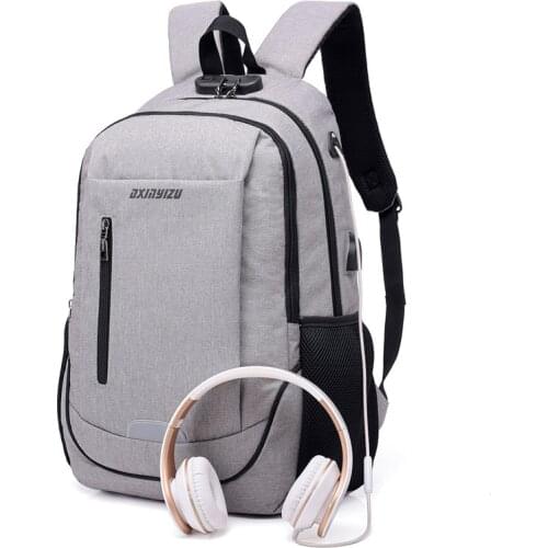 Men Backpack Laptop USB Charging Casual Style Waterproof Bag Mens Anti Thief Multifunction Female Backbag computer backpacks