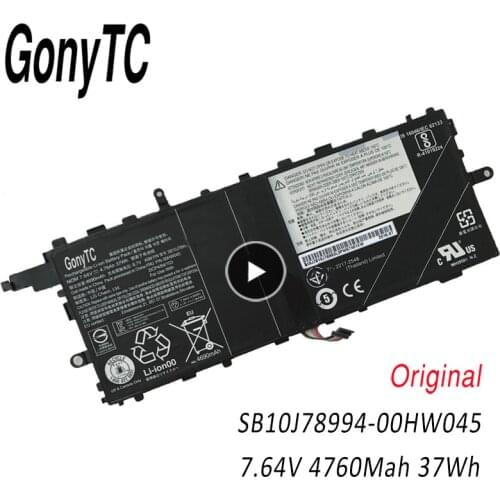 SB10J78994 00HW045 00HW046 Tablet Battery For Lenovo Thinkpad X1 Tablet 12 Inch 2016 TP00082A TP00082C1 SB10J78993
