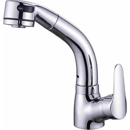 Kitchen Faucets with Pull Out Sprayer, Dual Water Functions Lift Type Bathroom Sink Faucet, 360 Degree Rotation Water Mixer Tap