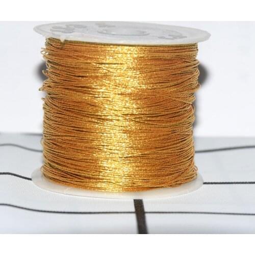 Golden Silvery Thread String Durable DIY Rope For Cross Stitch Necklace Bracelet Bead Tag Making Clothes Decoration