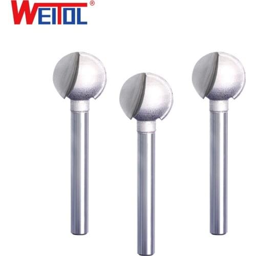 WeiTol 1pcs Round Carving Bit Woodworking Milling Cutter Router Bit Cutter Bit Milling Tools End Mill