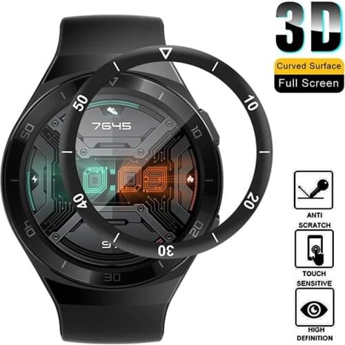 3D Curved Edge Protective Film For Huawei Watch GT2e Full Coverage Soft HD Screen Protector Film