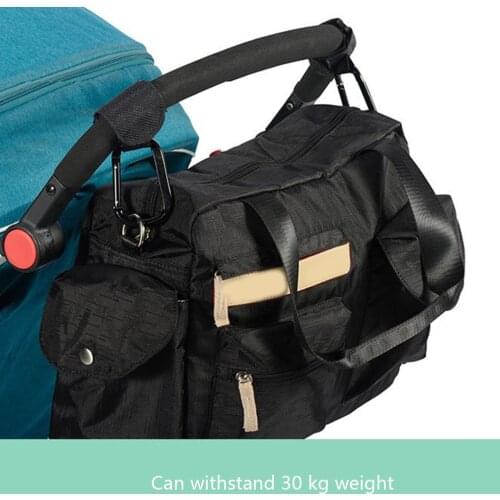 1 Pair Shopping Bag Stroller Hook Wheelchair Baby Stroller Carabiner Clip Baby Carriage Bag Hanger Hanging Hook