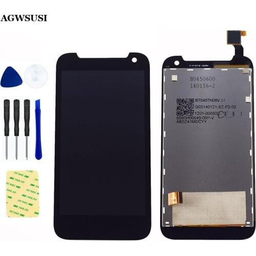 100% Test 4.5" Touch Screen Digitizer Sensor Glass +LCD Display Monitor Screen Panel Module Assembly for HTC Desire 310