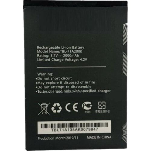 3.7V Original size Battery 2000mAh For TP-LINK TP-LINK TL-TR861 761 M5350 TBL-71A2000 wifi Batteries