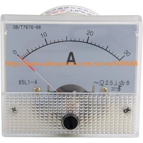 85L1-A Class 2.5 DC Analog Current Panel AMP Meter Ammeter 85L1