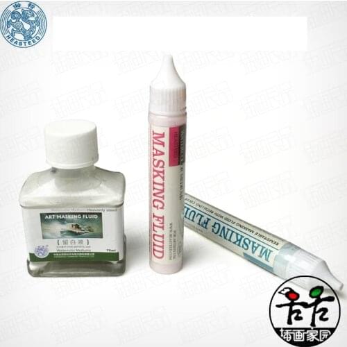 Watercolor Masking Fluid Medium HEASTEED Acuarelas Blanking Liquid Aquarelle Blocking Bottled Tube Pen Type Glue