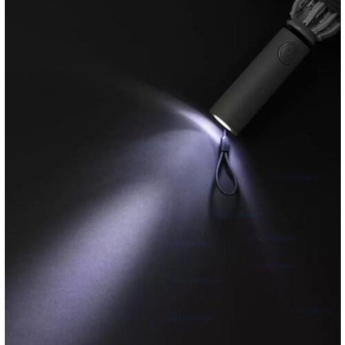 Xiaomi Folding Fully Automatic Umbrella Rain Sun Women Men Splashing Prevention With LED Light Wind Resistant Skeleton Windproof