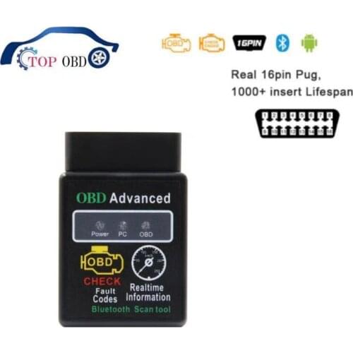ELM327 V1.5 PIC18F25K80 OBD2 Bluetooth Scanner For Android ELM 327 HH obd OBD 2 elm327 Car Diagnostic Scan Auto Code Reader