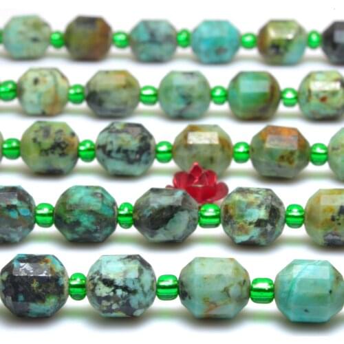 Natural African Turquoise Faceted Double Terminated Point Loose Beads Wholesale Gemstone Semi Precious Stone Diy Jewelry Making