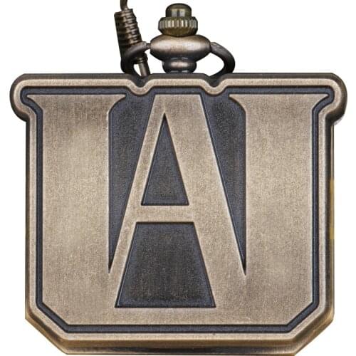 My Hero Academia Anime Design Quartz Pocket Watch with Chain Pendant Necklace Mens Womens Watch Gifts Men Clock