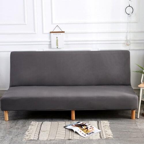 Grey Sofa Covers for Living Room All-inclusive Slipcover Sofas Bed Without Armrest Folding Sofa Cover Couch Covers for Sofas Bed