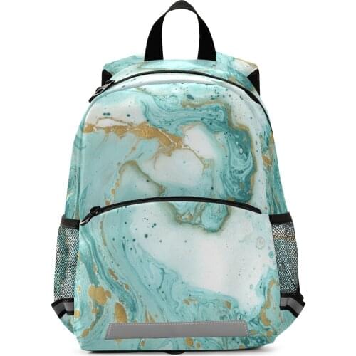 New Hot Blue Marble Print Baby Backpacks kindergarten Schoolbag Kids Backpack Children School Bags Girls Boys Backpacks