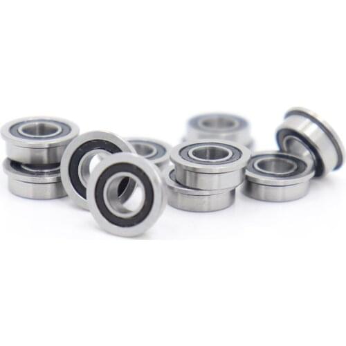 MF84-2RS Bearing 4x8x3mm ( 10 PCS ) ABEC-1 Miniature Flanged MF84RS Ball Bearings LF-840DD