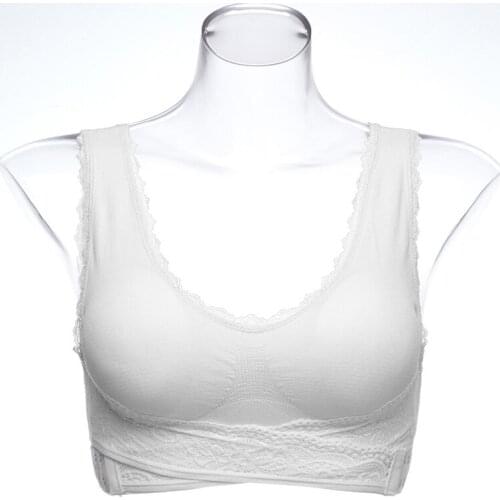 Hot Push Up Bras for Women Lace Solid Color Cross Side Buckle Wireless Plus Size Women Sleep Sports Padded Bra Dropshipping