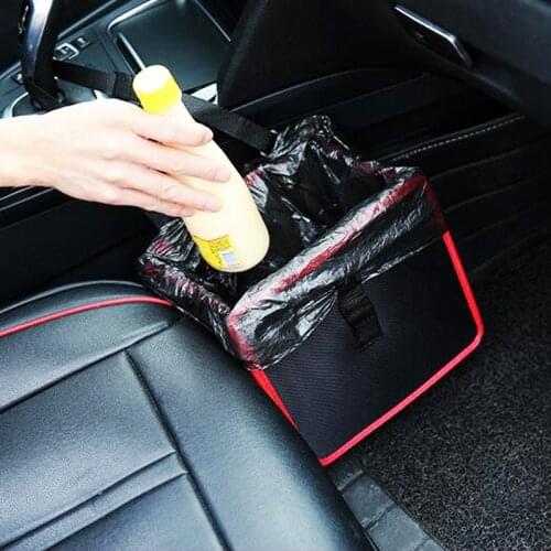 Creative Car Trash Car Garbage Non-woven fabric material car trash bin Can Portable Drive Bin Premium Hanging Wastebasket Seat