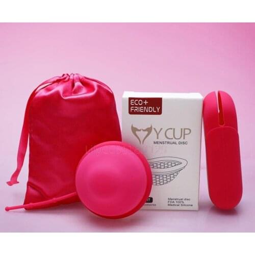 Reusable Menstrual Disc Flatfit Sterilizing Menstrual Disk Period Women Cup Box