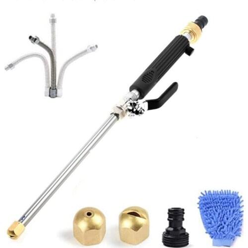 High Pressure Power Washer Auto Watering Garden Watering Sprayer Extendable Hydro Jet Flexible Wand Water Hose with Nozzle