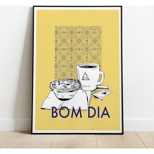 BOM DIA Portugal Wall Art Prints Minimalism Poster Kitchen Art Coffee Canvas Painting Pictures For Living Room Food Home Decor