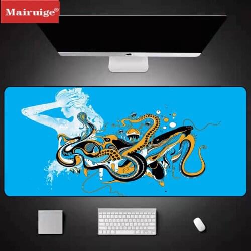 Vector Illustration Non-slip Large Mouse Pad Pc Gaming Mouse Pad Waterproof Mouse Pad Keyboard Desktop Pad Suitable Keyboard Pad