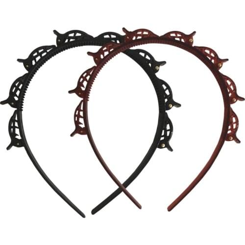 Black Braider Hair Clip Burst Pin Hairdo Bring Hair Hoop Multi-storey Wisp Air Weave Head Hoop Magic Hair Accessories Style Tool