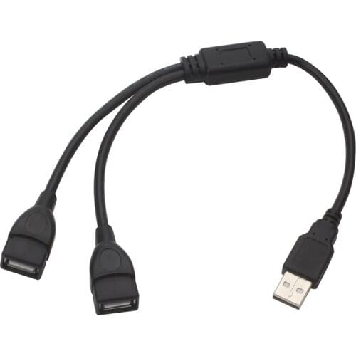 One minute two USB male to female head line Double female head One to two data line male to two female extended extension cord