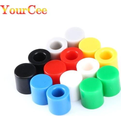 50pcs/lot 7 Color Plastic Cap Hat G62 for 6*6mm Tactile Push Button Switch Lid Cover Tact Cap