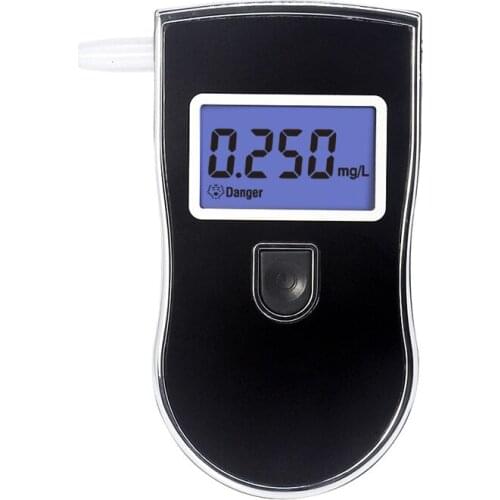 Police Alcohol Tester Professional Digital LCD Display Screen Breathalyzer Detector AT-818