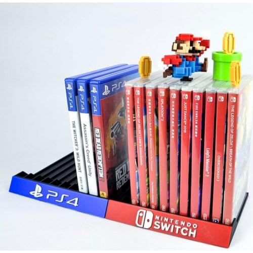3d Print Console Game storage rack CD holder for NS Switch ps4 ps5 Platinum trophy xbox monster hunter rise animal crossing