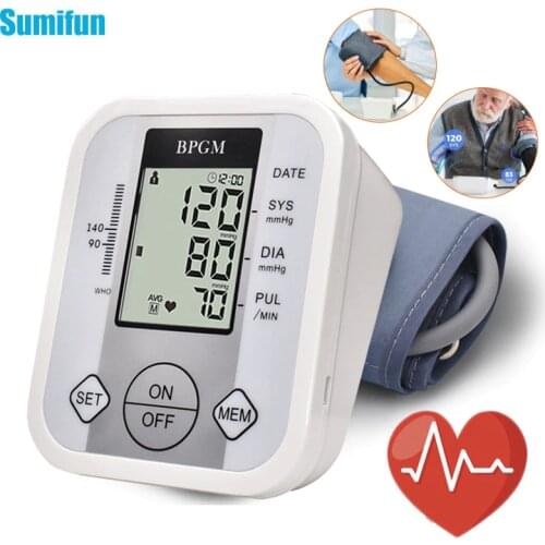1Set Home Portable Arm Sphygmomanometer Hypertension Blood Pressure Measurement Digital Display Health Care Medical Device
